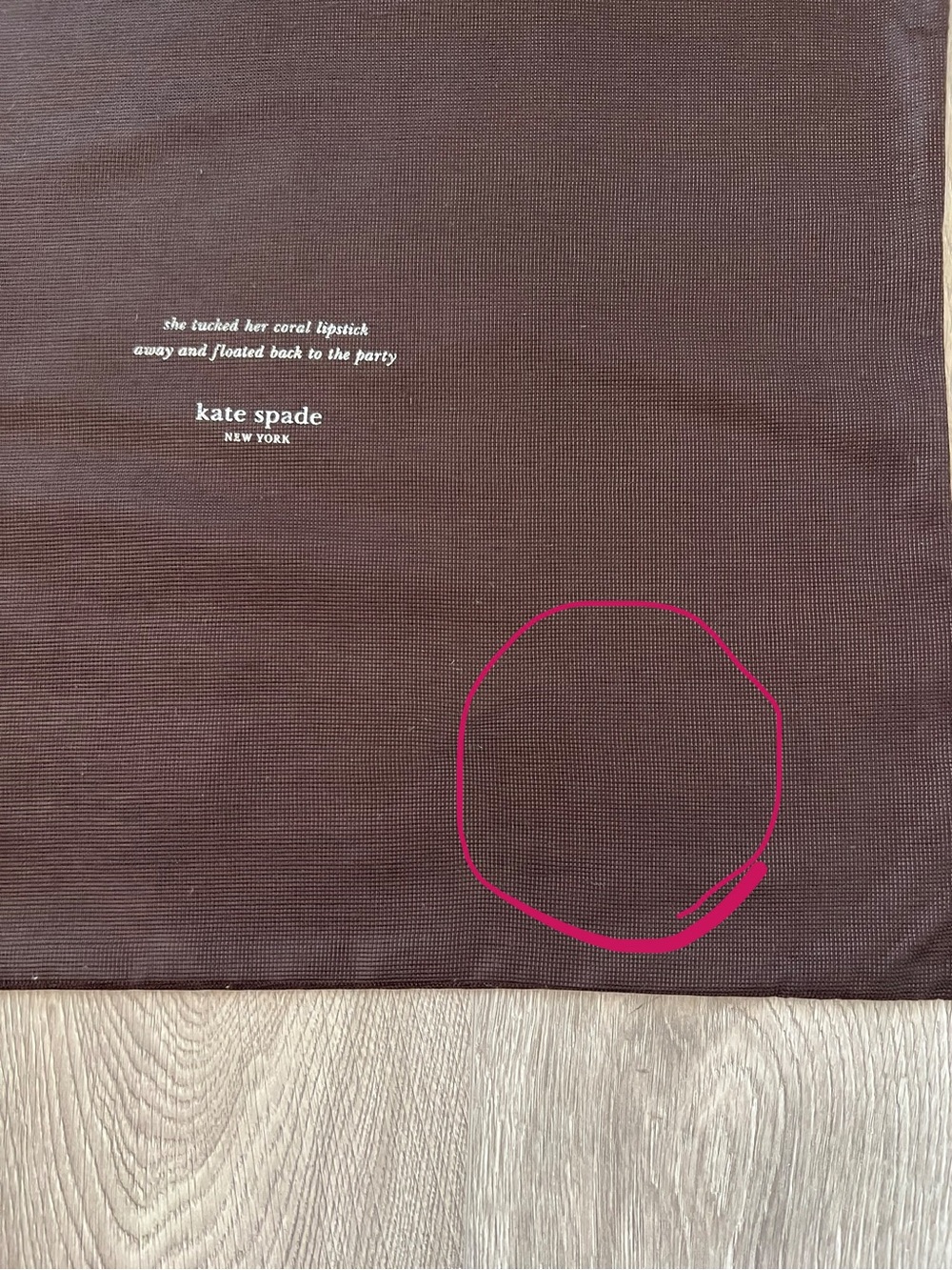 Kate Spade dust bag (C45) - Picture 2 of 2
